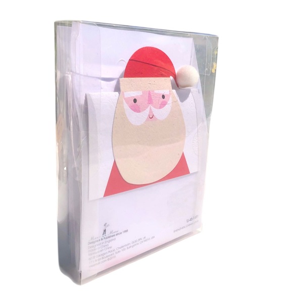 Meri Meri Santa & Reindeer Holiday Embellished Place Cards, Set 10 (2 Designs) - Picture 5 of 6